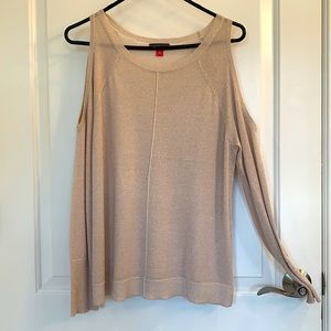 Vince Capital peek a boo shoulder sweater